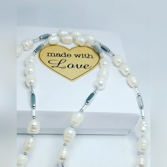 Freshwater Pearl charm bracelet - Picture 4 of 4